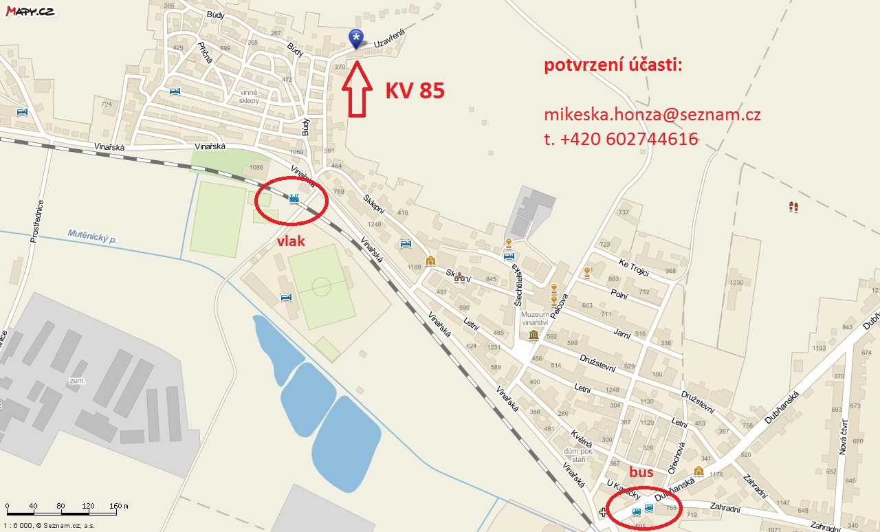 Mapa Mutěnice
